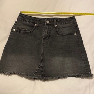 Denim jean skirt black